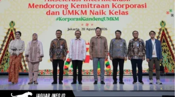 Gambar pembukaan Karya Kreatif Indonesia (KKI) 2026 di JICC, Jakarta, pada 20-23/08/26. Bank Indonesia bersinergi dengan berbagai kementerian dan lembaga untuk mendukung perluasan akses pasar bagi produk unggulan UMKM Sulawesi Utara.