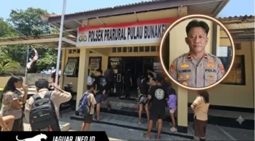 Kapolsek Bunaken Kepulauan Ipda Hesky Umboh berhasil mendamaikan perkelahian pelajar lewat mediasi kekeluargaan pada Jumat, 28/08/26.