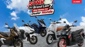Flyer promo motor Honda terkait program penawaran spesial Repeat Order & Trade In dari PT Daya Adicipta Wisesa. (Foto: Dok. DAW)