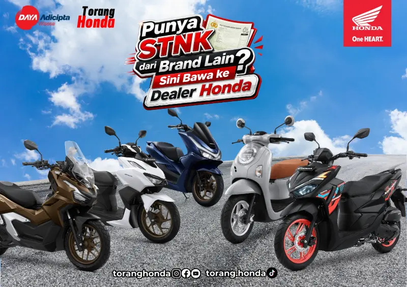Flyer promo motor Honda terkait program penawaran spesial Repeat Order & Trade In dari PT Daya Adicipta Wisesa. (Foto: Dok. DAW)