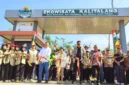 Suasana peresmian Gerbang Ekowisata Kalitalang oleh Yayasan Astra Honda Motor (AHM) bersama Universitas Gadjah Mada (UGM) dan Pemerintah Kabupaten Klaten di Desa Balerante.