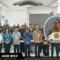 Plt. Bupati Sitaro, Heronimus Makainas bersama Kepala Perwakilan BI Sulut, Joko Supratikto dalam acara High Level Meeting TP2DD terkait percepatan digitalisasi daerah di Kabupaten Kepulauan Sitaro