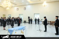 Gubernur YSK melakukan reshuffle pejabat Pemprov Sulut pada 05/07/26. Rotasi jabatan ini bertujuan menyegarkan birokrasi dan menempatkan pejabat sesuai kompetensinya.