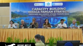 Bank Indonesia dan Dinas Ketahanan Pangan Sulut menggelar Capacity Building Neraca Pangan Strategis 2026 pada 04/08/26 untuk menjaga stabilitas inflasi pangan.