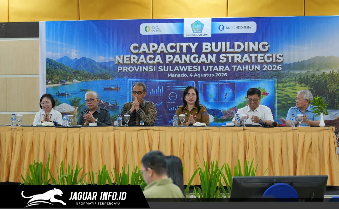 Bank Indonesia dan Dinas Ketahanan Pangan Sulut menggelar Capacity Building Neraca Pangan Strategis 2026 pada 04/08/26 untuk menjaga stabilitas inflasi pangan.