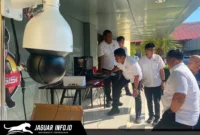 Suasana peluncuran perangkat keamanan baru oleh jajaran Ditreskrimum Polda Sulut di lobi Mapolda Sulut pada 05/08/26.