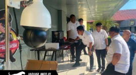 Suasana peluncuran perangkat keamanan baru oleh jajaran Ditreskrimum Polda Sulut di lobi Mapolda Sulut pada 05/08/26.