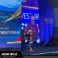 Joko Supratikto saat memberikan sambutan dan memaparkan 3 poin strategis investasi dalam ajang North Sulawesi Investment Forum (NSIF) 2026.
