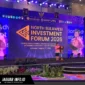 Kepala DPMPTSPD Sulut, Hermina Syaloom Dailly Korompis, saat menyampaikan laporan pada acara NSIF 2026.