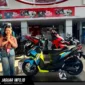 Tampak deretan berbagai varian sepeda motor Honda yang terparkir rapi di area kantor PT Daya Adicipta Wisesa (DAW).