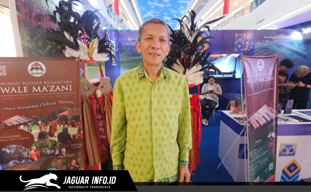 Stand pameran Rumah Budaya Nusantara (RBN) Wale Ma'zani dalam ajang Urban Digifest 2026 yang digelar oleh KPw BI Sulut di Manado Town Square 3, Sabtu (15/08/26).