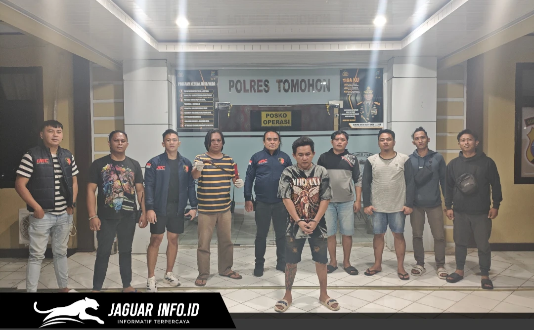 URC Polres Tomohon berhasil menangkap pelaku kasus penganiayaan di Tomohon pada 15/08/26. Pelaku ditangkap di Minahasa beserta barang bukti senjata tajam.