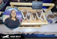 Pelaku UMKM bidang dessert, Zaneta Kirojan, berada di stan miliknya saat mengikuti pameran Urban Digifest 2026 di Manado Town Square, 16/08/26.