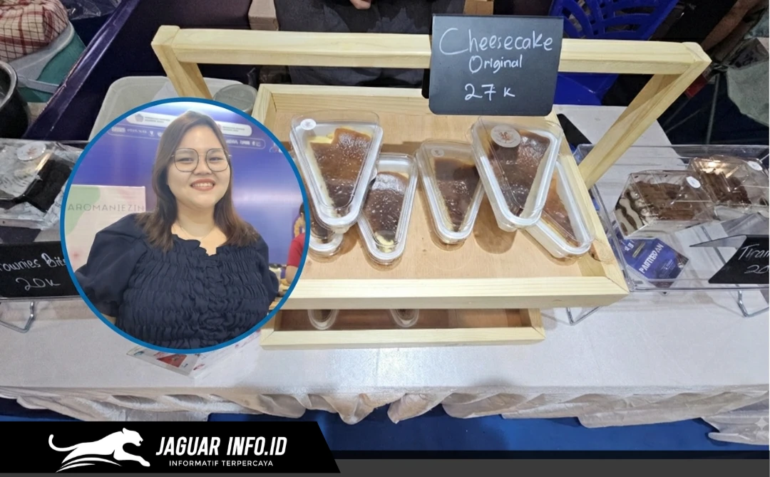 Pelaku UMKM bidang dessert, Zaneta Kirojan, berada di stan miliknya saat mengikuti pameran Urban Digifest 2026 di Manado Town Square, 16/08/26.