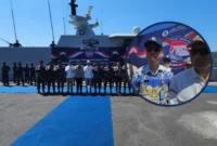 Kepala Biro Perekonomian Setdaprov Sulut, Reza A.W. Dotulung, saat memberikan keterangan pers dalam kegiatan Ekspedisi Rupiah Berdaulat 2026 di Dermaga Samuel Languyu, Satrol Kodaeral VIII, Jumat (11/9/2026).