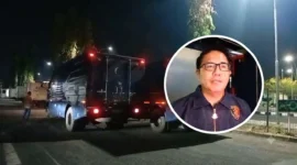 Ipda Donny Samel saat memberikan keterangan pers terkait pengawalan distribusi pangan cabai rawit di Bandara Sam Ratulangi Manado, 20/09/26