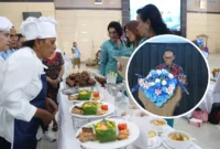 Jajaran pengurus TP PKK dari berbagai kabupaten dan kota tampak antusias mengikuti rangkaian lomba cipta menu pangan lokal, berdampingan dengan pemaparan materi strategis oleh Kepala KPw BI Sulut Joko Supratikto mengenai pentingnya diversifikasi dan hilirisasi komoditas pangan untuk pengendalian inflasi di Graha Gubernuran Sulut.