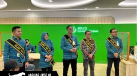 Suasana kegiatan Hari Pelanggan Nasional (Harpelnas) 2026 di Kantor Cabang BPJS Ketenagakerjaan Manado.