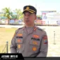 Plh. Kapolres Kepulauan Sangihe, AKBP Edwin J. Humokor saat diwawancarai di Mapolda Sulawesi Utara.