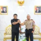 Silaturahmi Kapolda Sulut Brigjen Pol Yudo Hermanto saat melakukan kunjungan dengan Gubernur Sulawesi Utara Yulius Selvanus di Wisma Negara Bumi Beringin, Manado, 14/09/26.