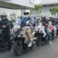Peserta Rolling City Honda saat mengikuti perayaan Hari Pelanggan Nasional 2026 di Minahasa Utara.