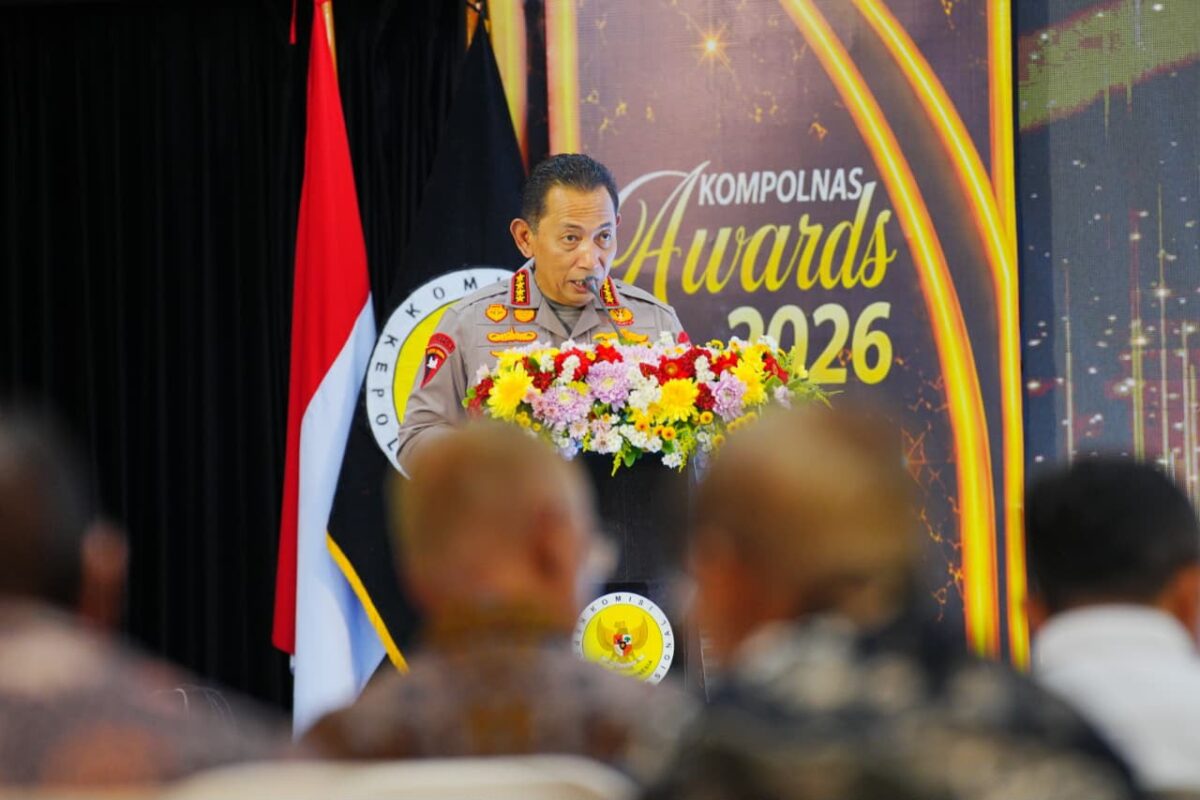 Kapolri Jenderal Polisi Listyo Sigit Prabowo saat memberikan arahan penting dalam agenda resmi institusi kepolisian.