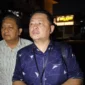 Kuasa hukum ESL, Doan Taga, SH., memberikan keterangan kepada awak media di Mapolda Sulawesi Utara, Kamis (29/10/26).