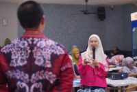 Suasana pelatihan UMK Academy 2026 yang diselenggarakan oleh Pertamina Patra Niaga Regional Sulawesi di Makassar pada 29/09/2026.