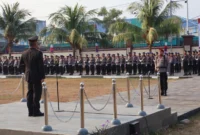 Kapolda Sulut Irjen Pol Yudo Hermanto memimpin langsung jalannya upacara Hari Kesaktian Pancasila di Lapangan Presisi Mapolda Sulut, Kamis (01/10/26).