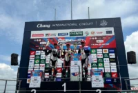 Resky Yusuf Hermawan, pebalap binaan Astra Honda Motor, meraih dua podium pada seri kelima Thailand Talent Cup 2026 di Buriram, Thailand.