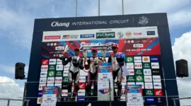 Resky Yusuf Hermawan, pebalap binaan Astra Honda Motor, meraih dua podium pada seri kelima Thailand Talent Cup 2026 di Buriram, Thailand.
