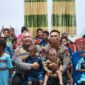 Dansat Brimob Polda Sulut Kombes Pol Robby M. Samban bersama Kapolda Sulut Irjen Pol Yudho Hermanto menghadiri anjangsana dalam rangka HUT ke-81 Korps Brimob Polri.