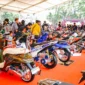 Puluhan ribu bikers menyaksikan Final Battle Honda Modif Contest 2026 di Ambarawa, Jawa Tengah, Sabtu (24/10/2026).