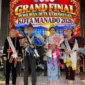 Suasana panggung malam puncak Pemilihan Duta Kebudayaan Kota Manado 2026 di Graha Gubernuran Bumi Beringin, Manado.