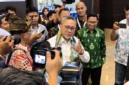 Menko Bidang Pangan RI Zulkifli Hasan saat membuka peringatan World Coconut Day 2026 di Qourtyard Hotel Manado, Sulawesi Utara.