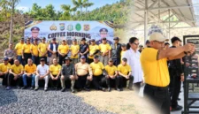 Kapolda Sulawesi Utara Irjen Pol Yudo Hermanto membuka kegiatan Coffee Morning dan Fun Shooting bersama unsur Forkopimda serta instansi terkait di Lapangan Tembak Batalyon C POR Kalasey, Jumat (23/10/2026).