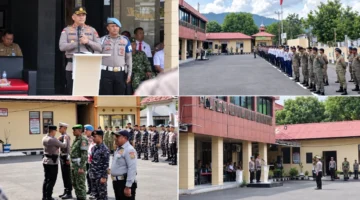 Polres Kepulauan Sangihe menggelar Apel Gelar Pasukan Operasi Patuh Klabat 2026 pada Senin (26/10/2026).