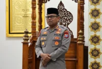 Kapolres Kotamobagu AKBP Abdul Kholik bersama jajaran mengikuti kegiatan Subuh Keliling di Masjid Al-Ikhlas, Kelurahan Mogolaing.