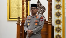 Kapolres Kotamobagu AKBP Abdul Kholik bersama jajaran mengikuti kegiatan Subuh Keliling di Masjid Al-Ikhlas, Kelurahan Mogolaing.