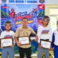 Dua siswa SMK Negeri 2 Manado, Wahyudi Fahri Didipu dan Hizkia Kundimang, mewakili PT DAW di Cari Aman Academy tingkat nasional.