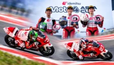 Bintang Pranata meraih podium kedua pada race pertama Idemitsu Moto4 Asia Cup 2026 di Pertamina Mandalika International Circuit, Sabtu (10/10).