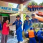 Personel Ditpolairud Polda Sulut menggelar latihan SAR dan menyisir Sungai Tondano dari Maumbi, Minahasa Utara, hingga Sindulang, Manado.