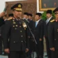 Suasana khidmat pelantikan dan pengambilan sumpah jabatan Kapolri serta Wakapolri oleh Presiden Republik Indonesia Prabowo Subianto di Istana Negara, Jakarta, Kamis (1/9/2026).
