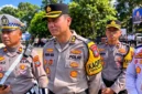 Plt. Kapolres Minahasa Utara AKBP Antonius F. Gea saat diwawancarai awak media usai kegiatan Apel Gelar Pasukan Operasi Patuh Klabat 2026 di Lapangan Polres Minut, Senin (26/10/2026).